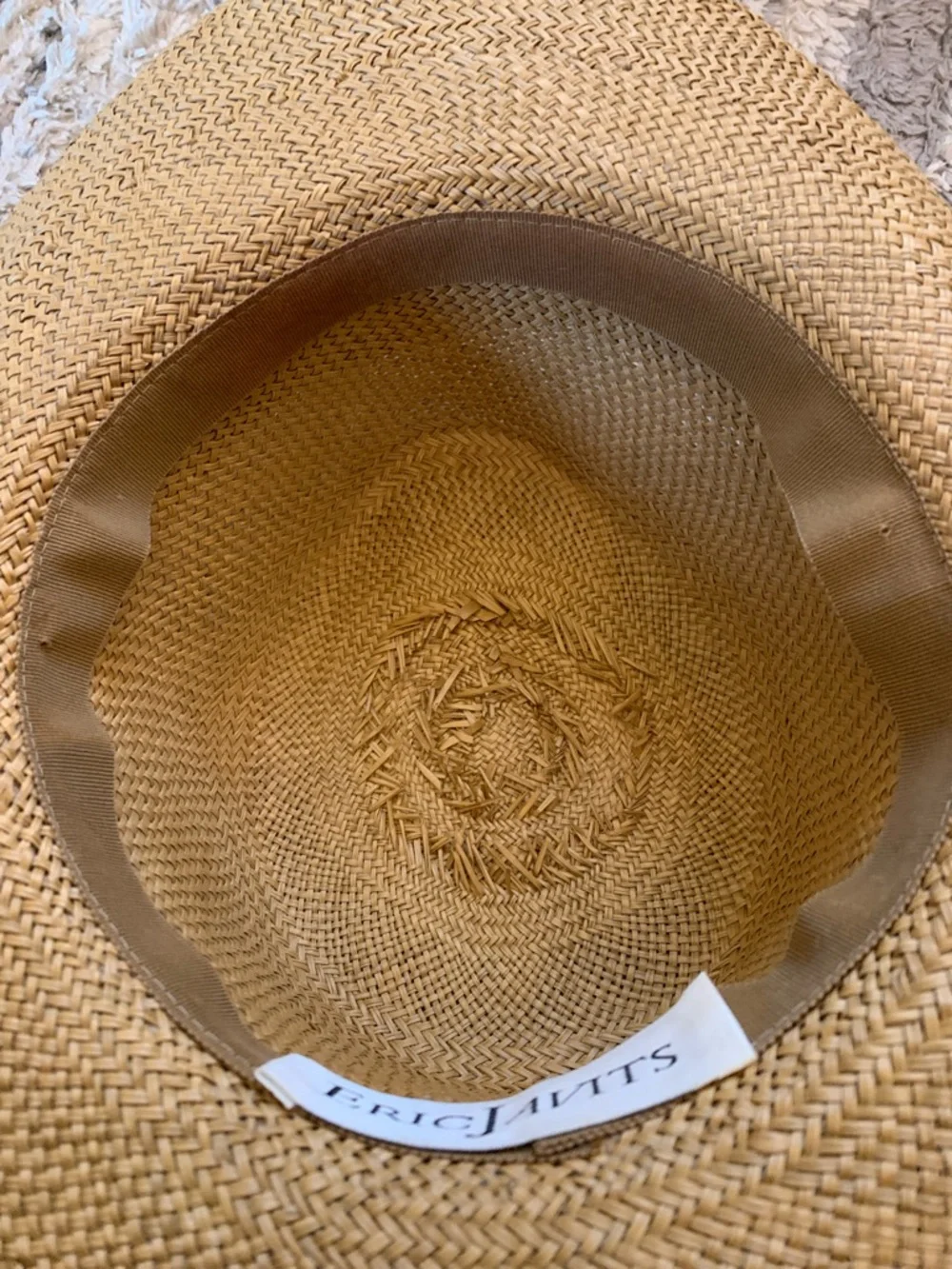 Eric Javits Natural Straw Raffia Sun Hat with Ribbon Band - Picture 11 of 15